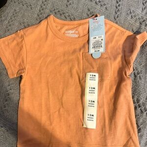 Cat & Jack Peach Short Sleeve Tee